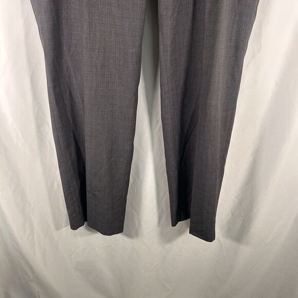 Ralph Lauren Dress Pants Men's 40x32 Grey Plaid Flat Front Pockets Polyester - Picture 3 of 8